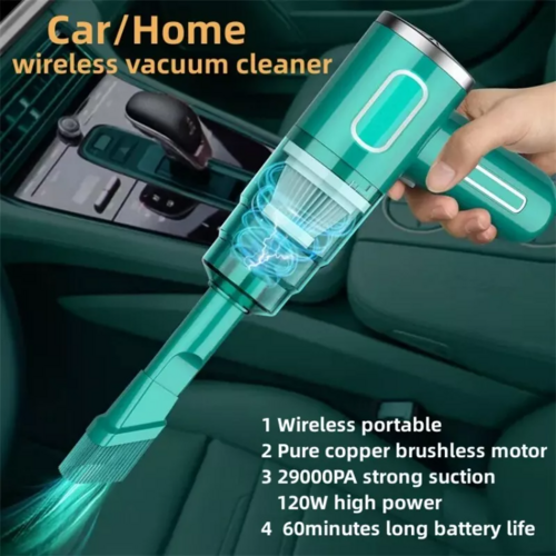 Cordless Handheld Vacuum – 29000PA Suction, Portable Car & Home Cleaner