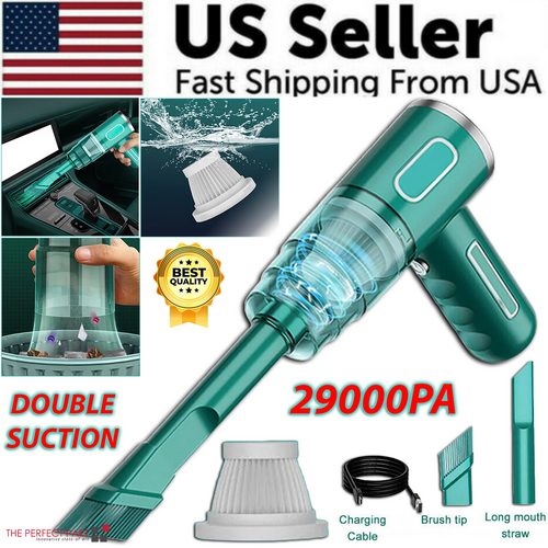 Cordless Handheld Vacuum – 29000PA Suction, Portable Car & Home Cleaner