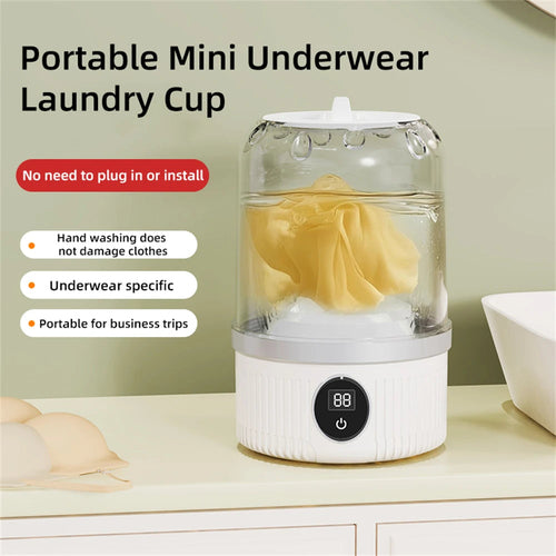 Mini Charging Washing Machine – Portable Washer for Underwear & Socks