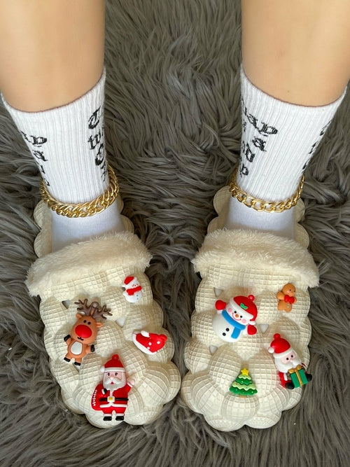 Bubble Slippers – Furry House Slides for Winter & Christmas Gifts