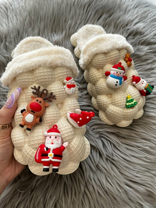 Bubble Slippers – Furry House Slides for Winter & Christmas Gifts