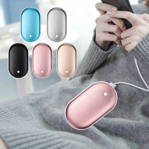 Portable USB Hand Warmer – Rechargeable Egg Warmer, 3 Heat Levels