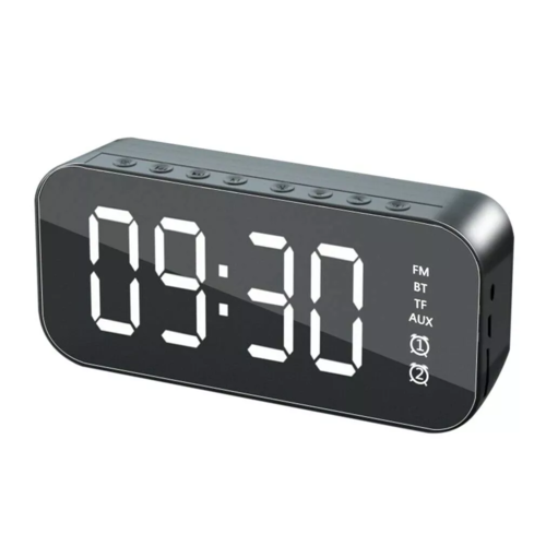 LED Alarm Clock Bluetooth Speaker – FM Radio, Sleep Timer