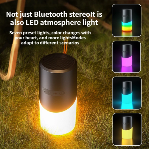 Waterproof Bluetooth Speaker – RGB Light, Bluetooth 5.3, 210m Range