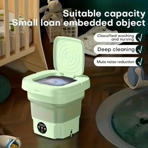 Mini Folding Washing Machine – Portable Washer for Underwear & Socks