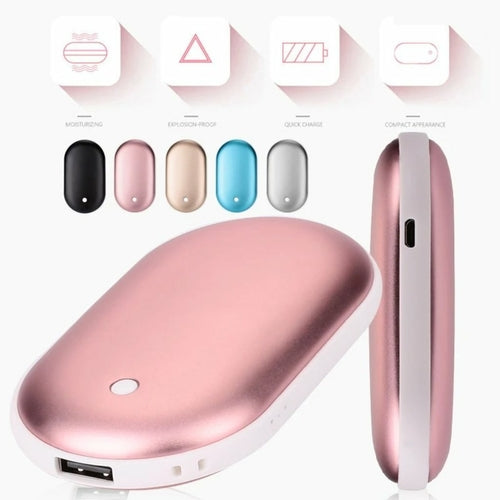 Portable USB Hand Warmer – Rechargeable Egg Warmer, 3 Heat Levels
