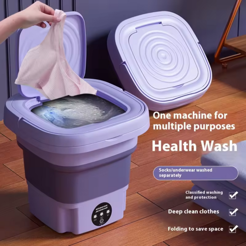 Mini Folding Washing Machine – Portable Washer for Underwear & Socks