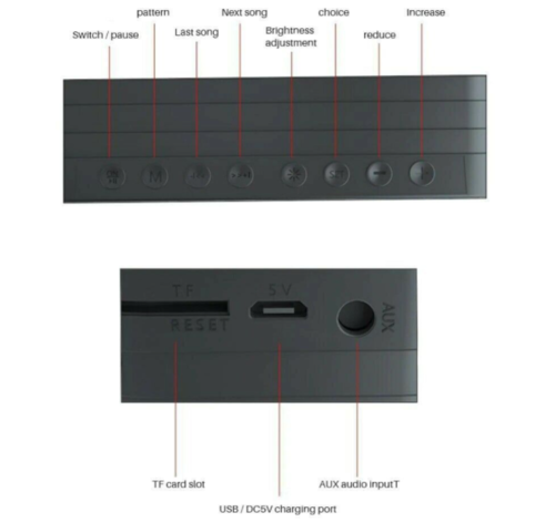 LED Alarm Clock Bluetooth Speaker – FM Radio, Sleep Timer